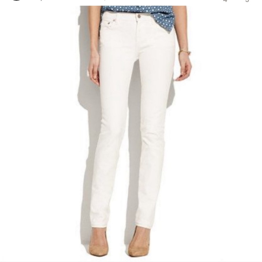 Madewell “Rail” Straight Off-White Jeans